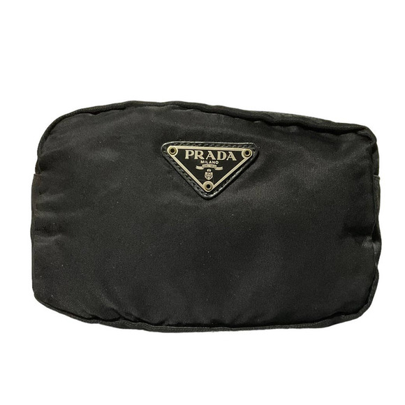 PRADA Vintage Vela Black Nylon Cosmetics Pouch Bag - Picture 5 of 9